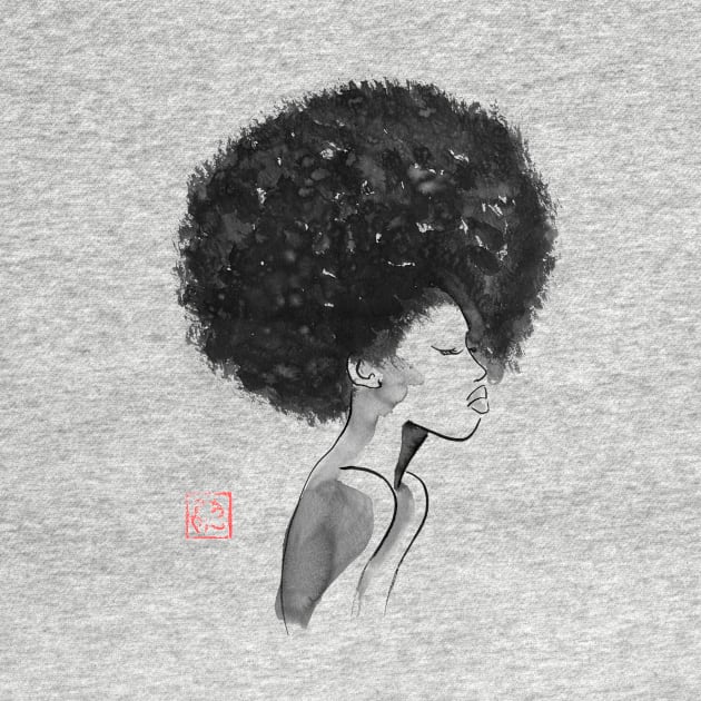 afro hair cut by pechane